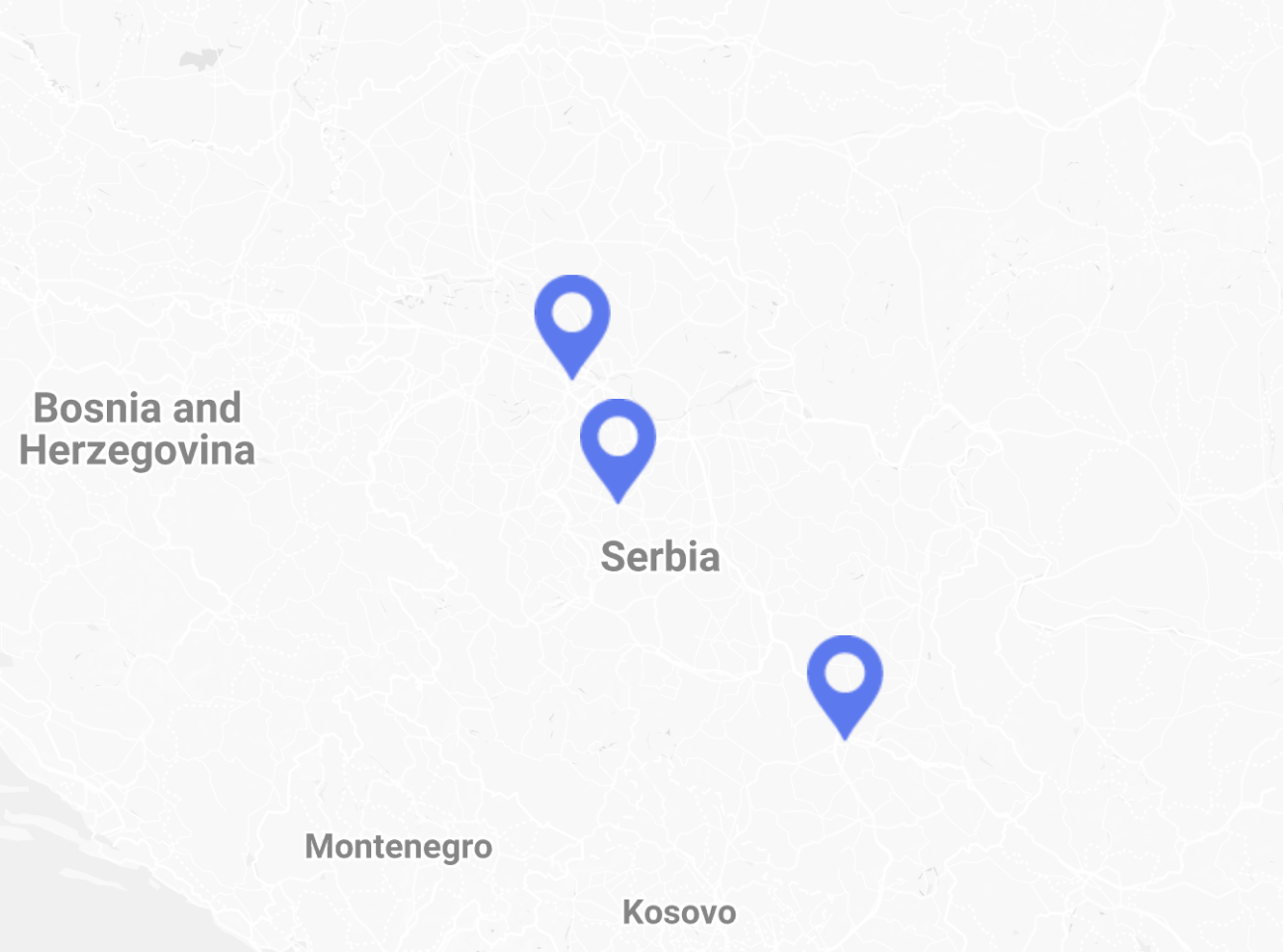Rent a car Map