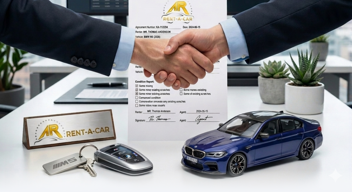 AR Rent A Car — potpisivanje ugovora o najmu